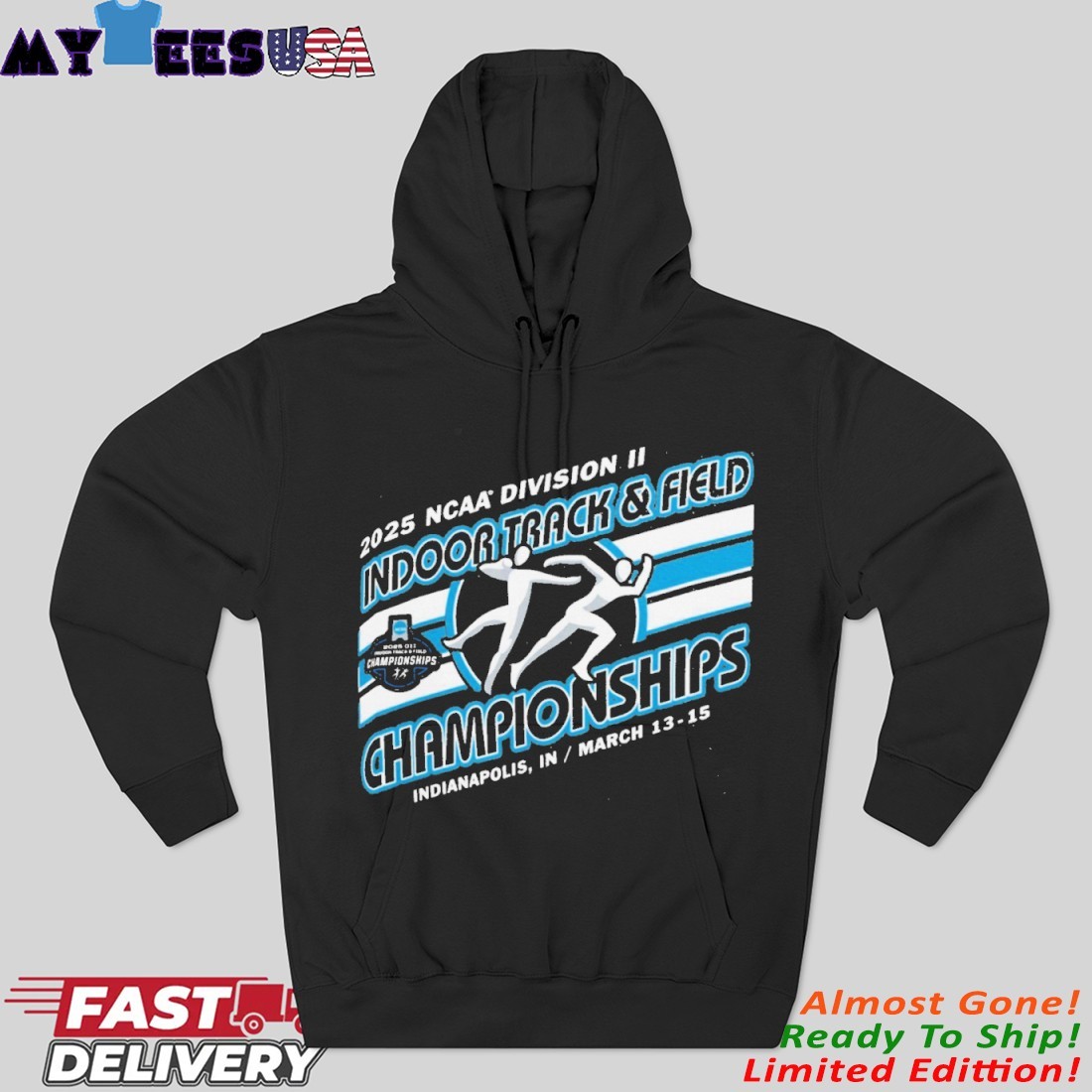 Official 2025 NCAA Division II Indoor Track & Field Final Hoodie