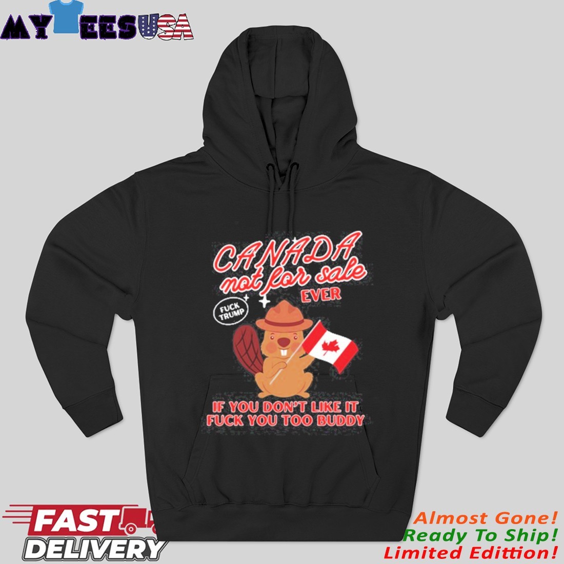 Official Canada Not For Sale Ever If You Don't Like It Fuck You Too Buddy Hoodie