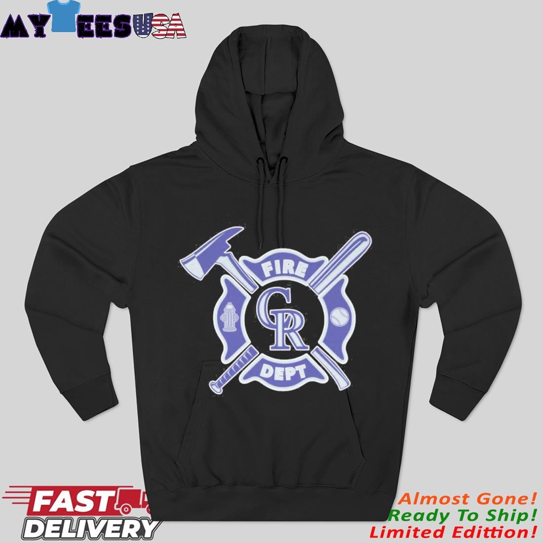 Official Fire Dept X Colorado Rockies Hoodie