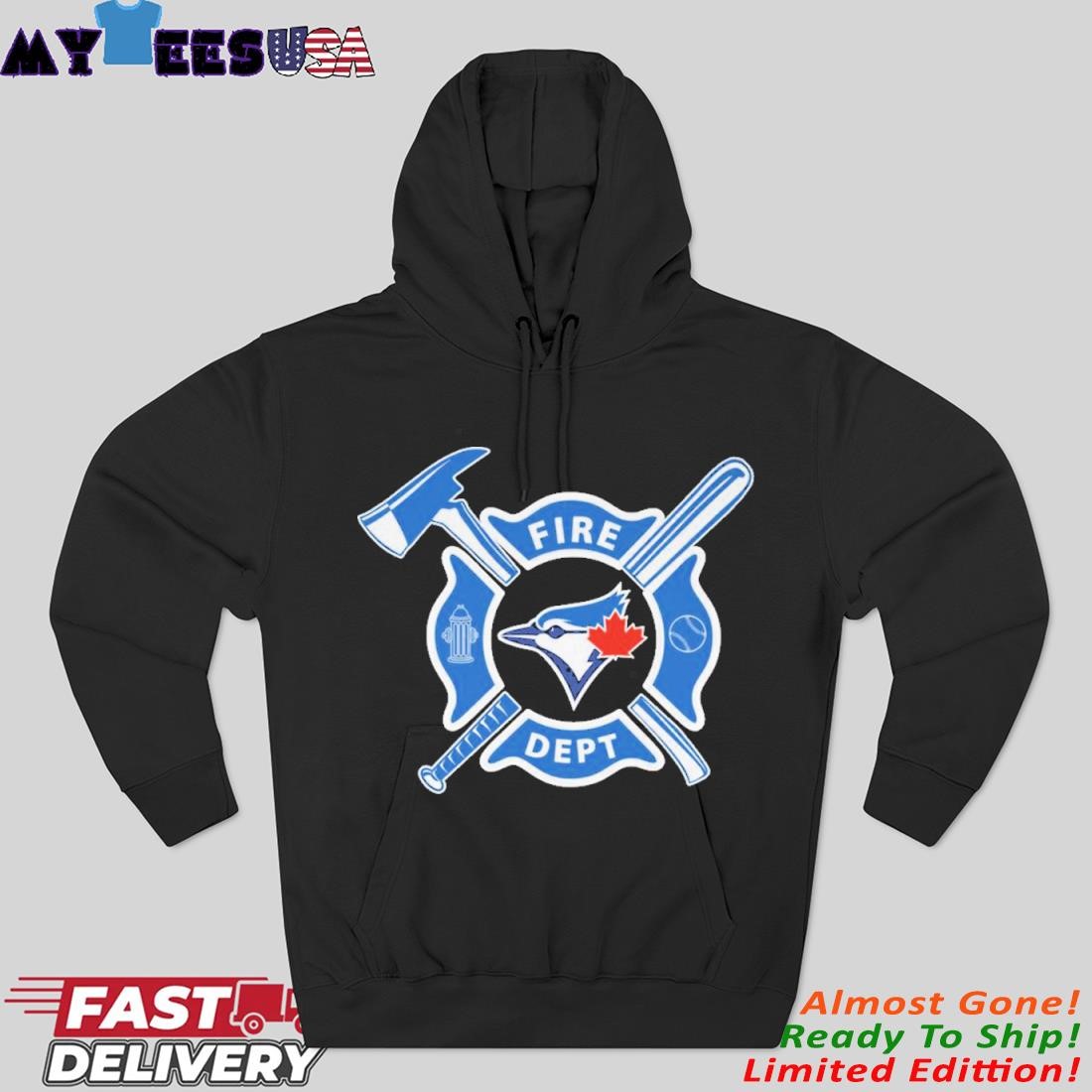 Official Fire Dept X Toronto Blue Jays Hoodie