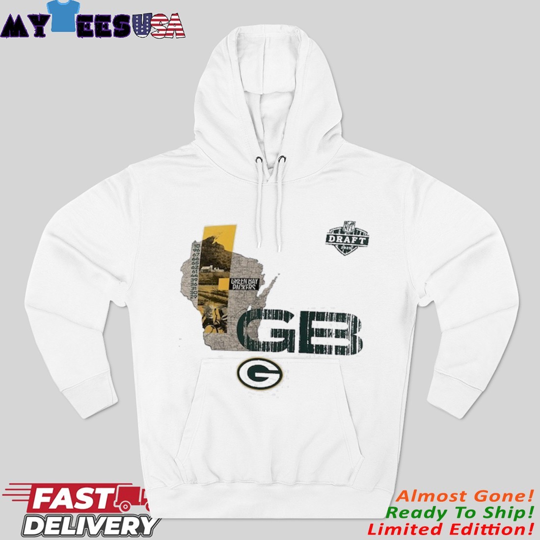 Official Green Bay Packers 2025 NFL Draft Hoodie