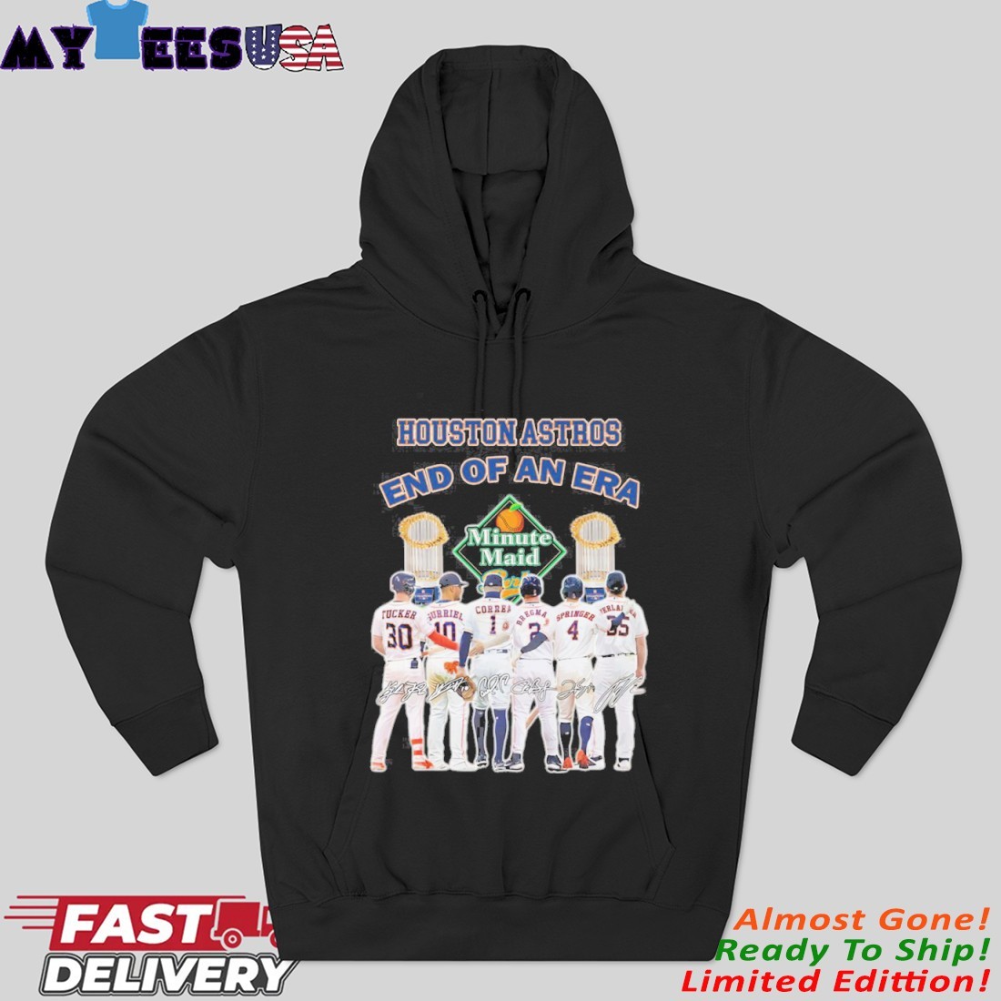 Official Houston Astros End Of An Era Players Hoodie