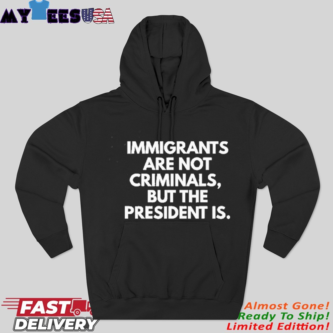 Official Immigrants Are Not Criminals But The President Is Hoodie