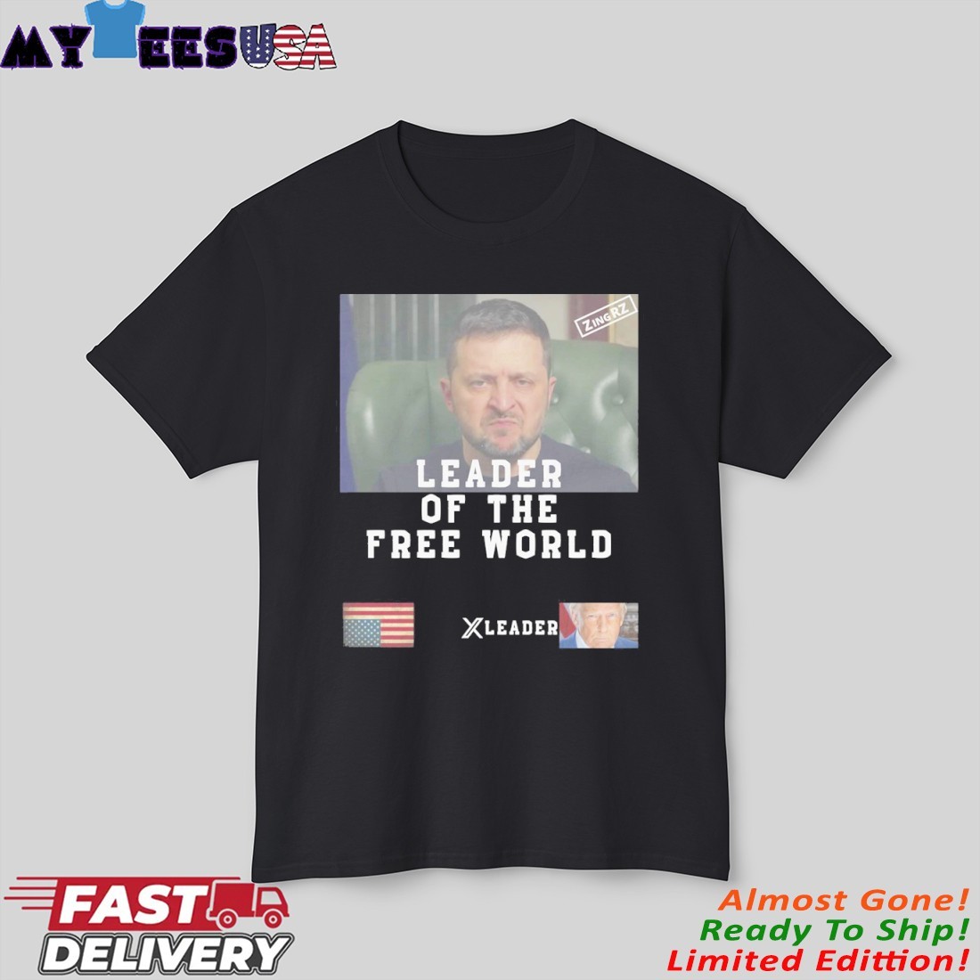 Official Leader Of The Free World - Volodymyr Zelensky Shirt