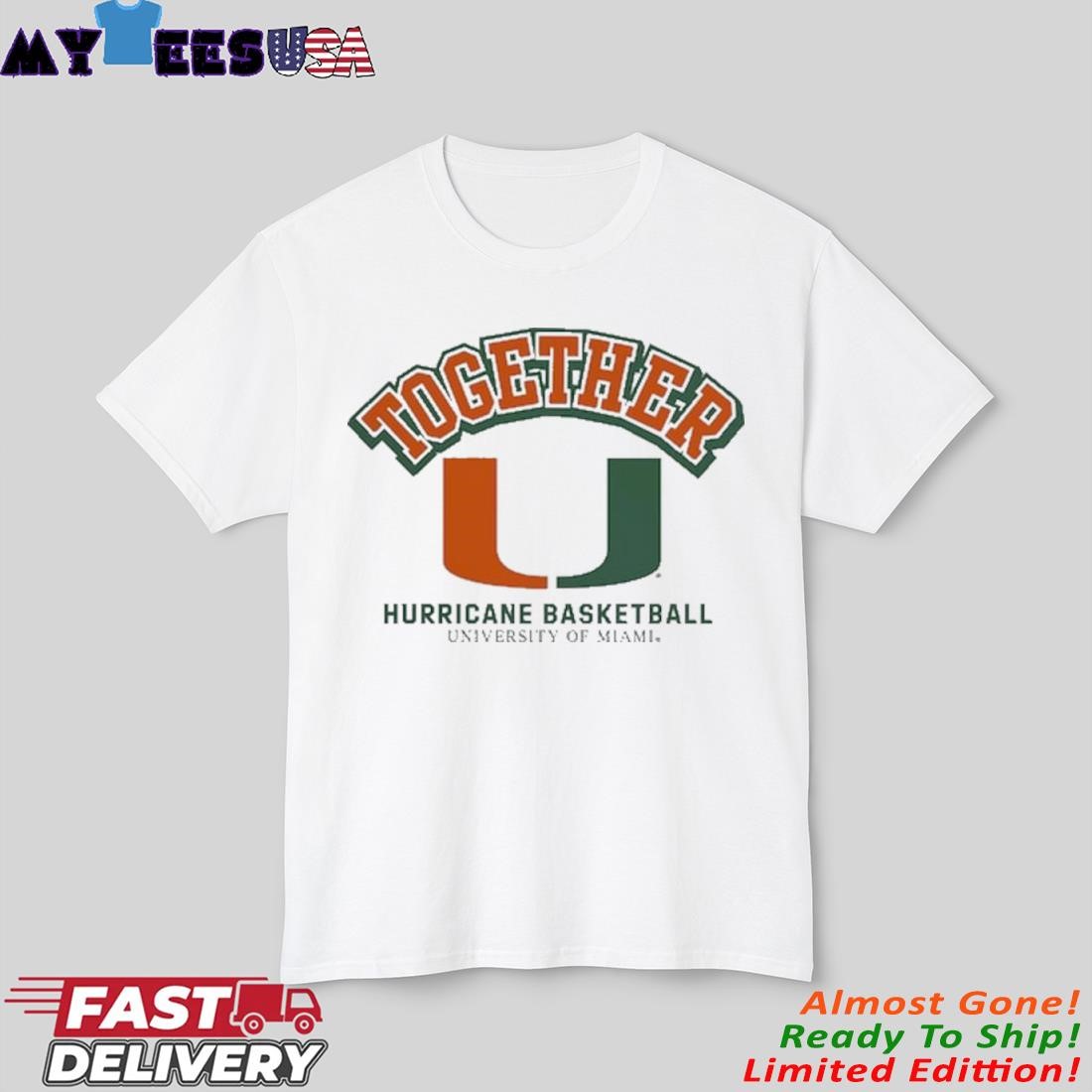 Official Miami Hurricanes Together On-Court Pregame Shirt