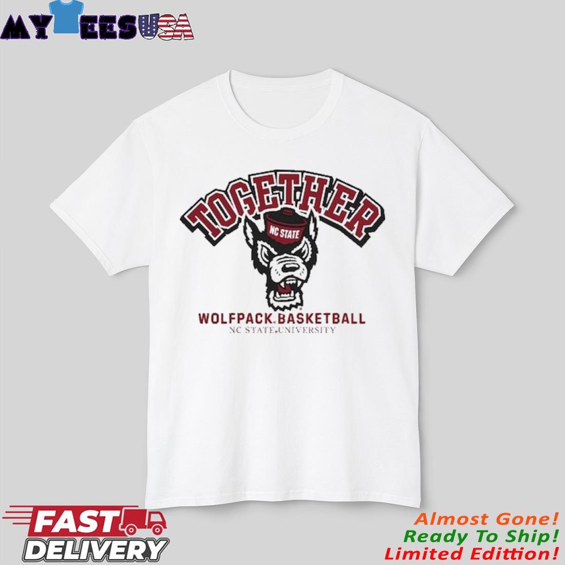 Official NC State Wolfpack Together On-Court Pregame Shirt