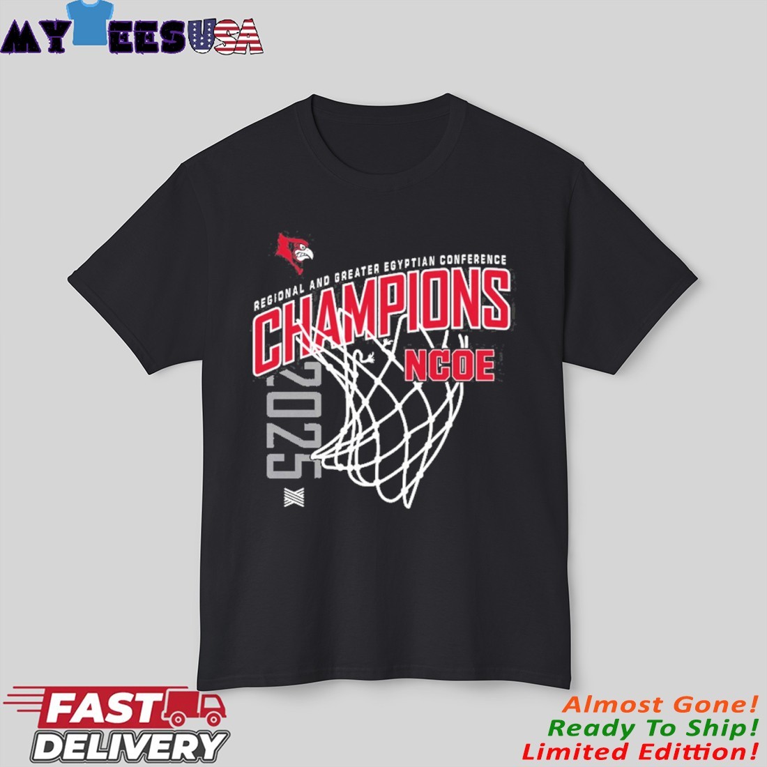 Official NCOE Basketball 2025 Regional And Greater Egyptian Conference champions Shirt