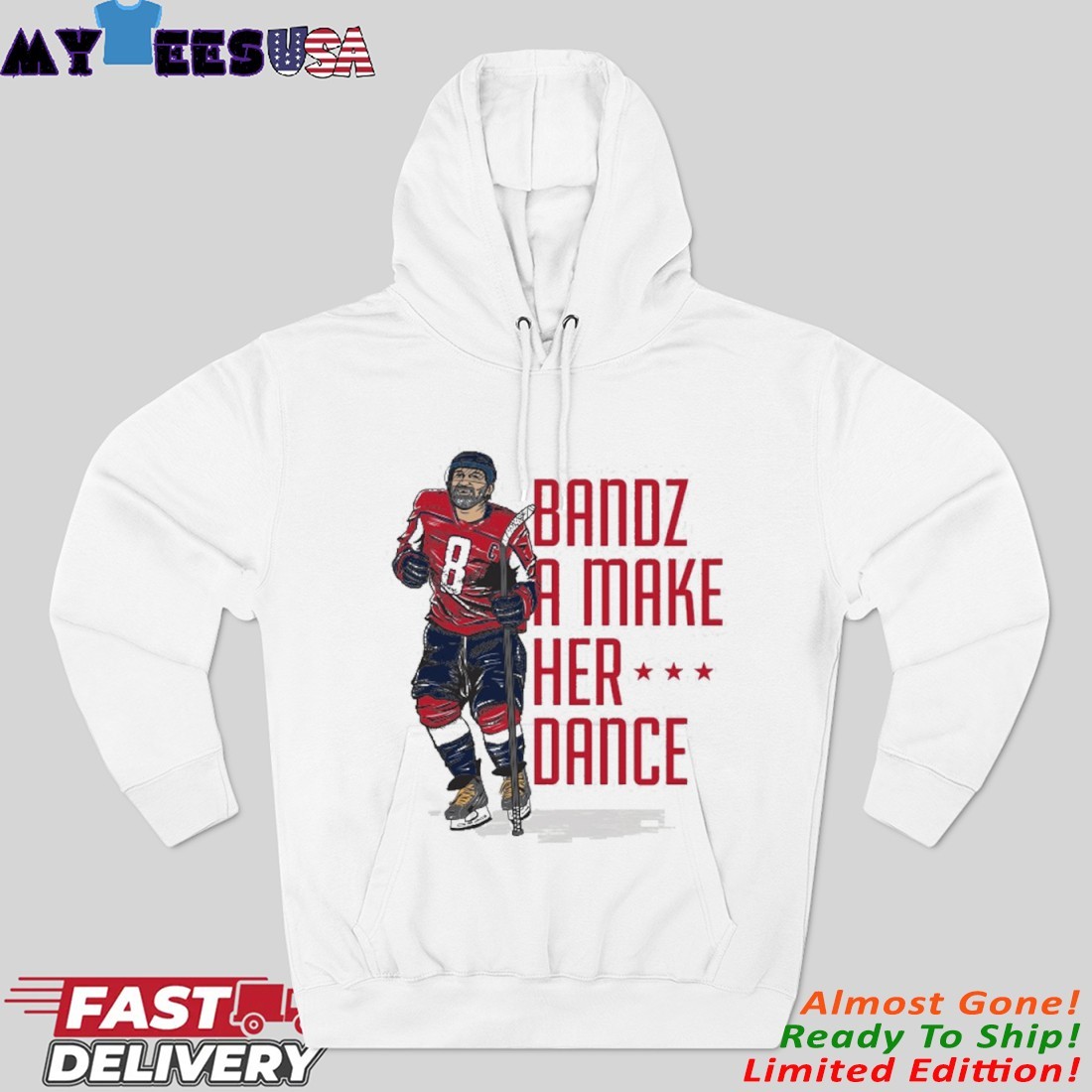 Alexander Ovechkin Bandz 8 Hoodie