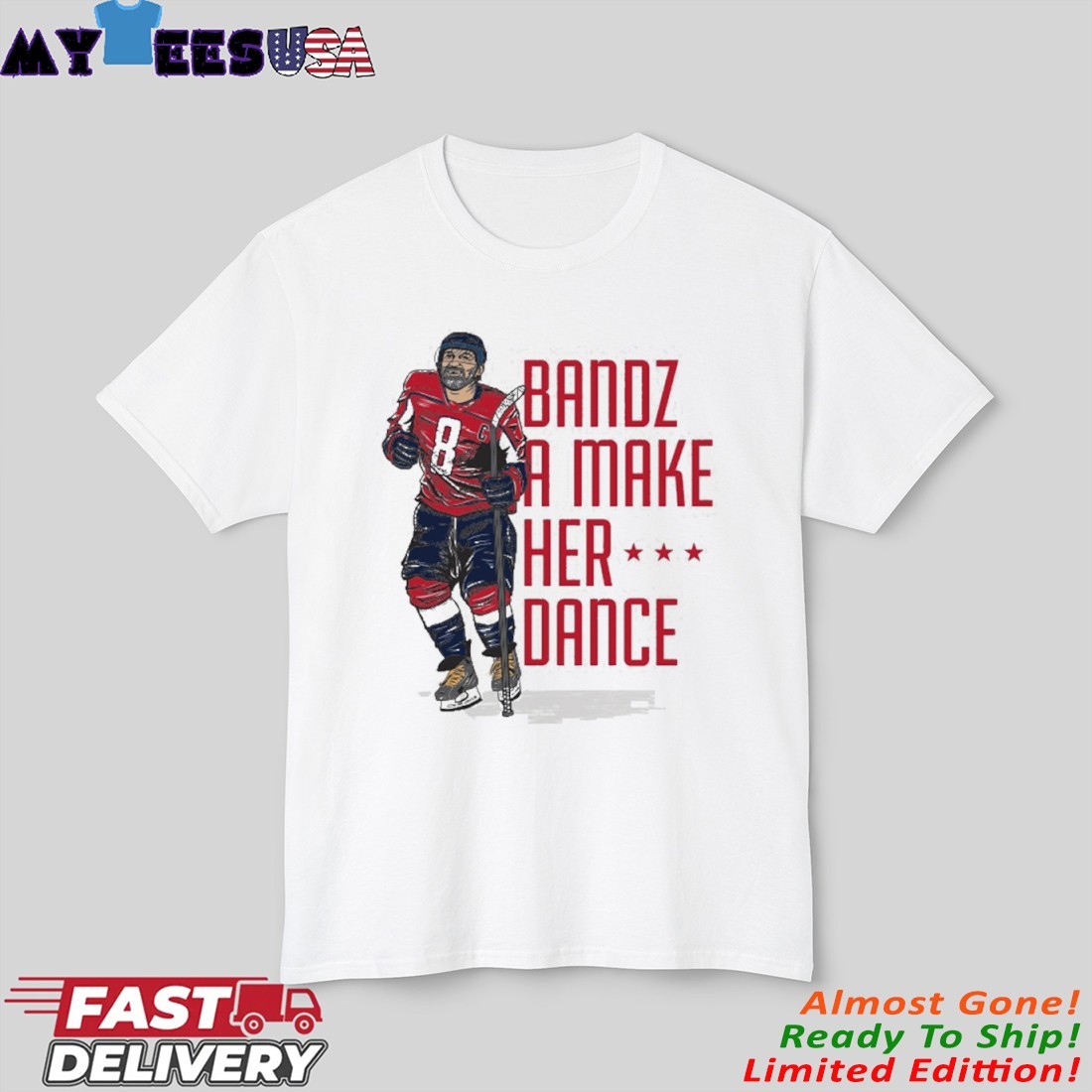 Alexander Ovechkin Bandz 8 Shirt