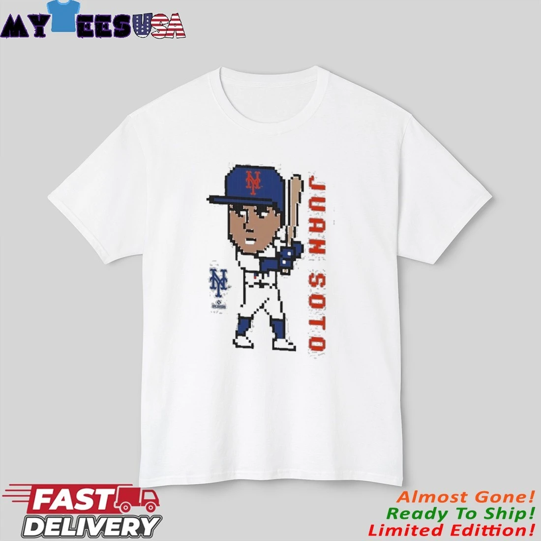 Juan Soto New York Mets Pixel Player T-Shirt