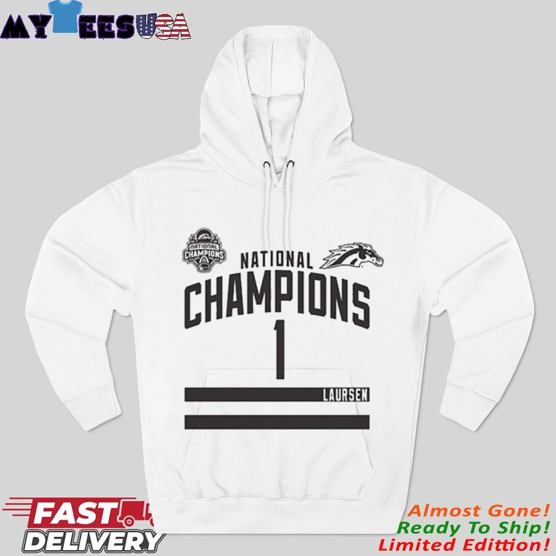 Kirk Laursen Western Michigan Broncos 2025 National Champions Hoodie
