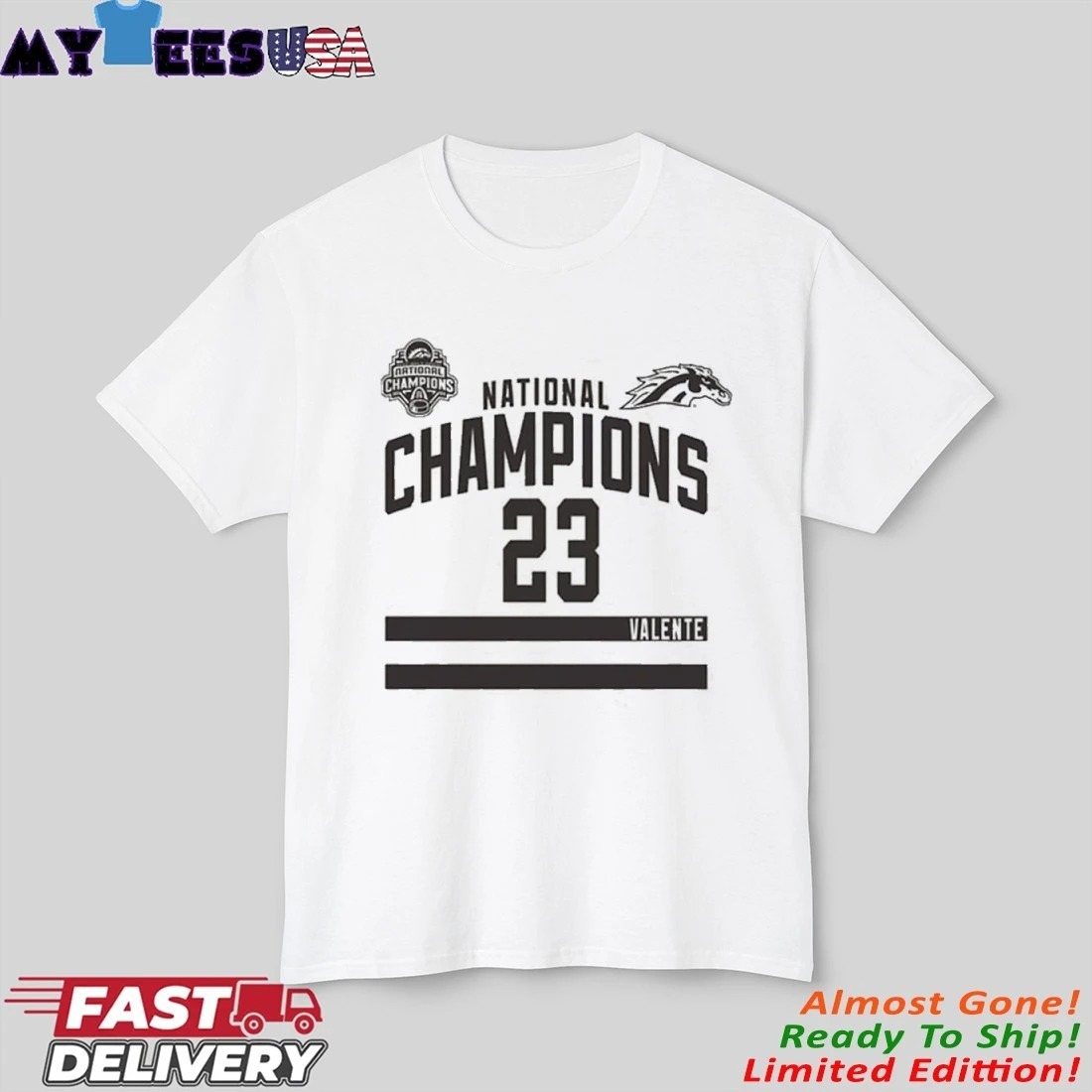 Liam Valente Western Michigan Broncos 2025 National Champions Shirt