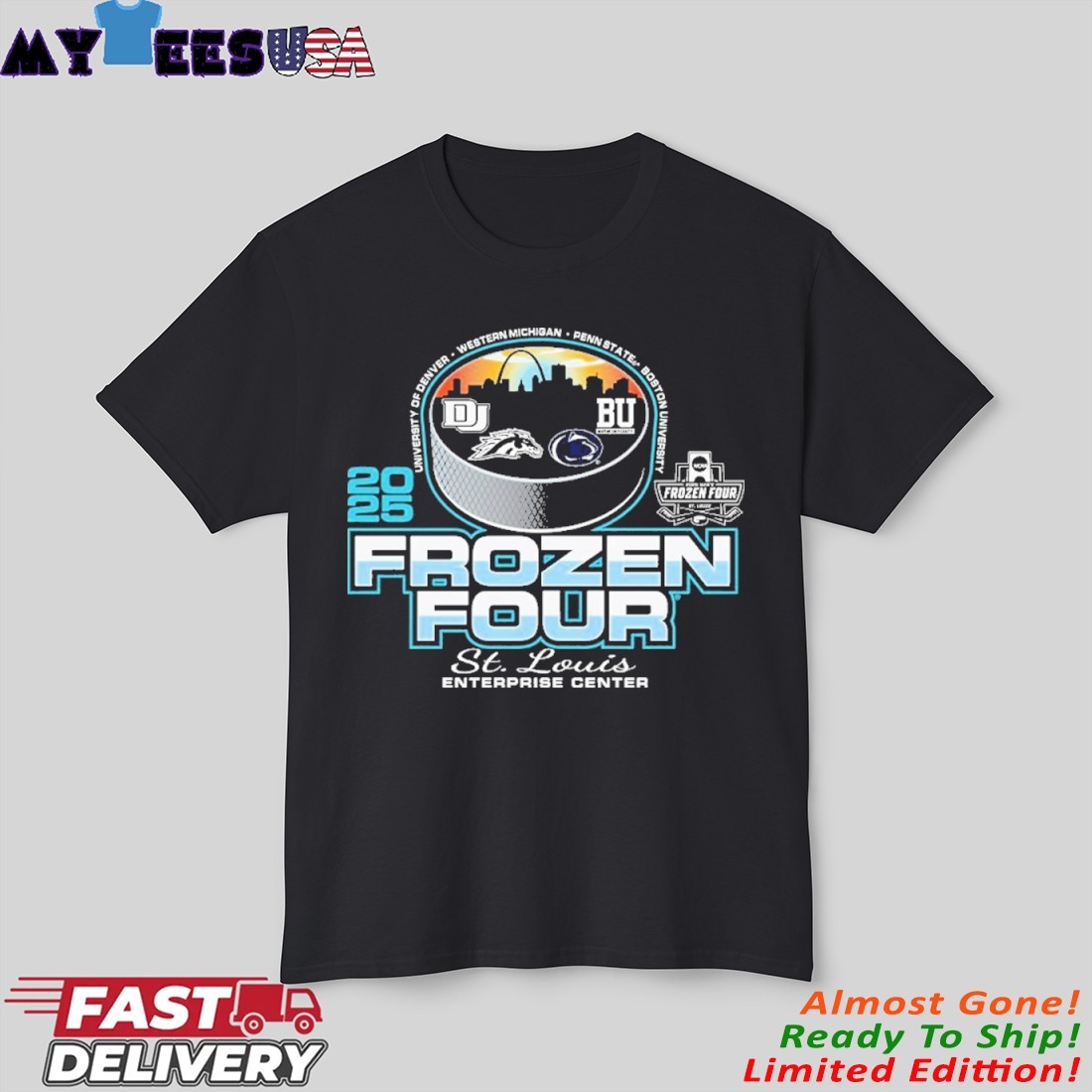 NCAA Men's Hockey 2025 Frozen Four St Louis Shirt