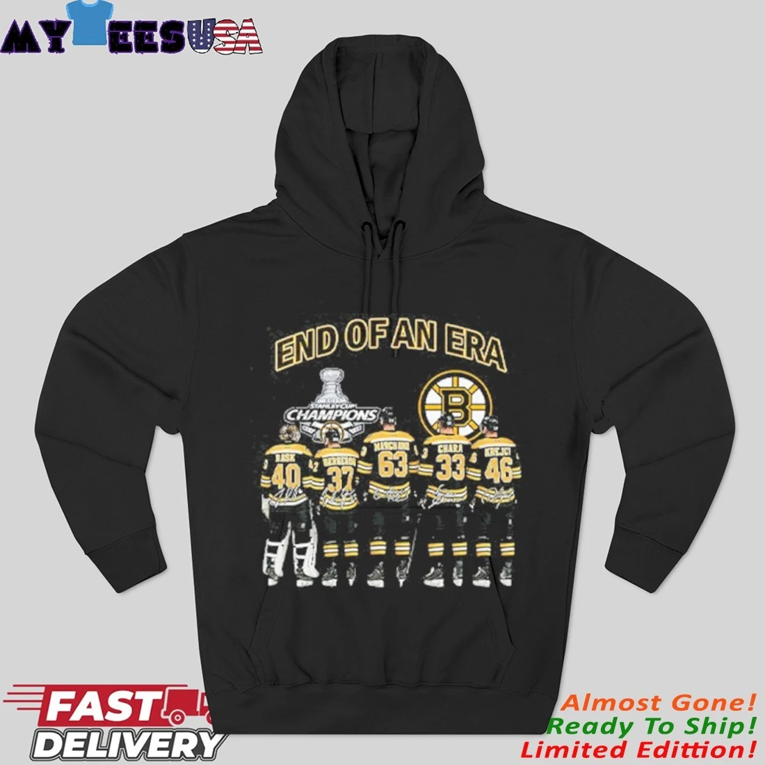 Official Boston Bruins End Of An Era Hoodie
