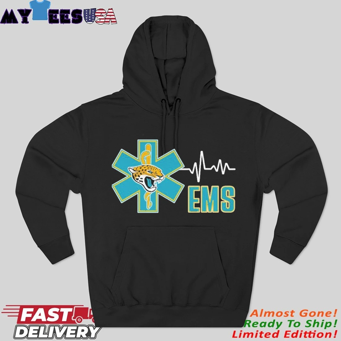 Official EMS Heroes Heartbeat X Jacksonville Jaguars Hoodie