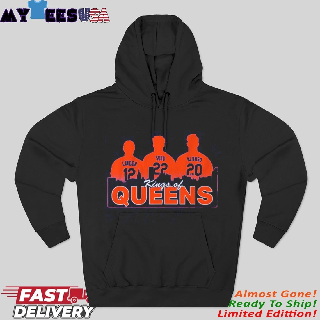 Official Francisco Lindor, Juan Soto, & Pete Alonso Kings Of Queens Hoodie