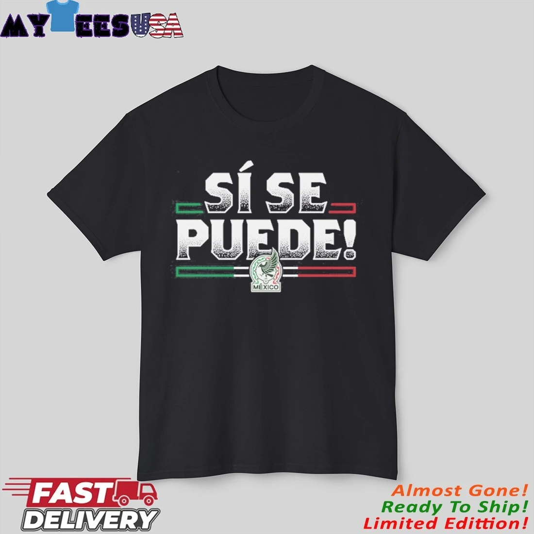 Official Mexico National Team Si Se Puede Heavyweight Shirt Official Mexico National Team Si Se Puede Heavyweight Shirt