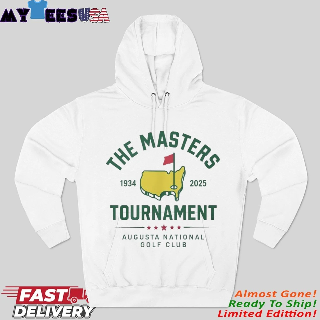 Official The Masters Tournament 1934-2025 Augusta National Golf Club Hoodie