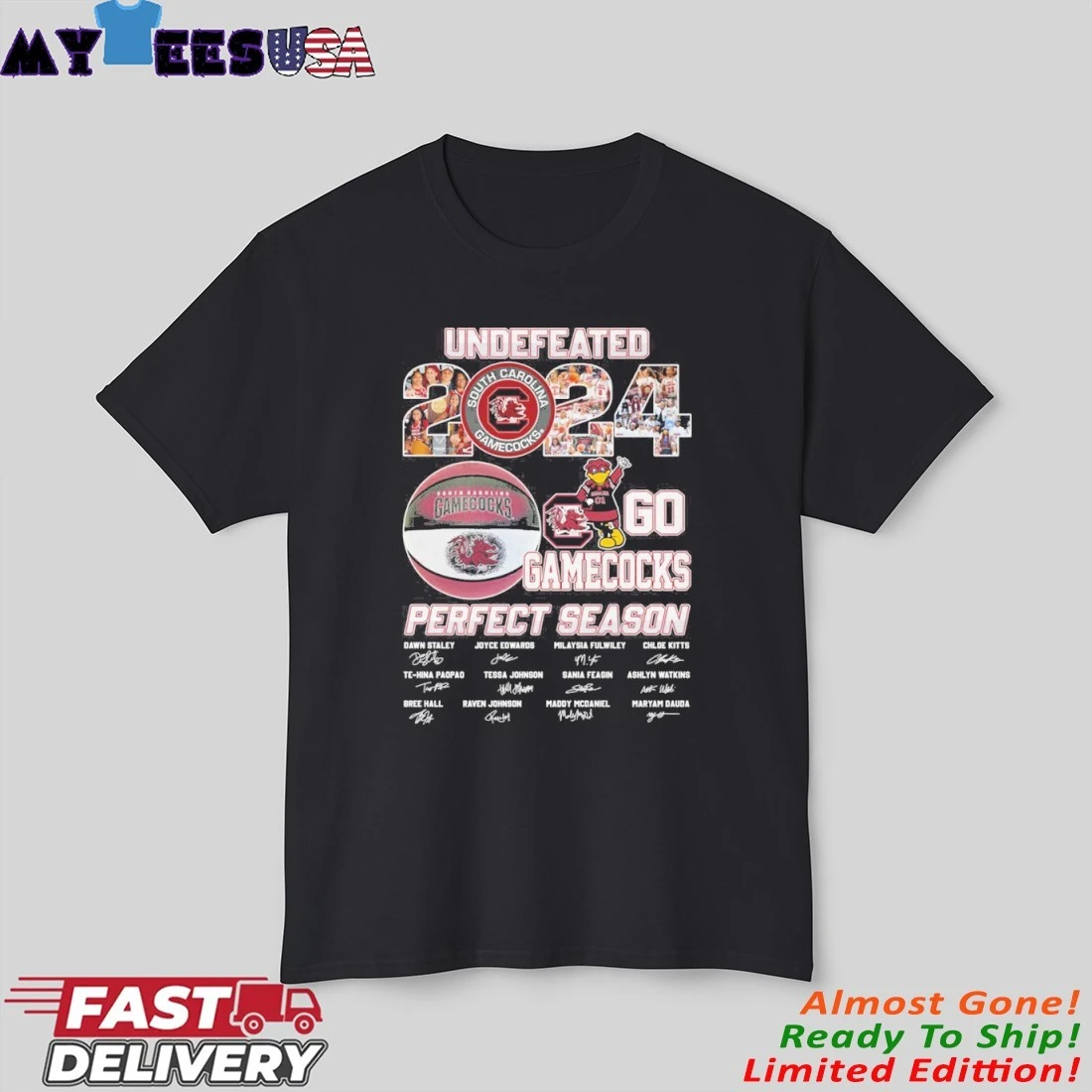 Official Undefeated 2024 Gamecocks Perfect Season Signature Shirt Official Undefeated 2024 Gamecocks Perfect Season Signature Shirt