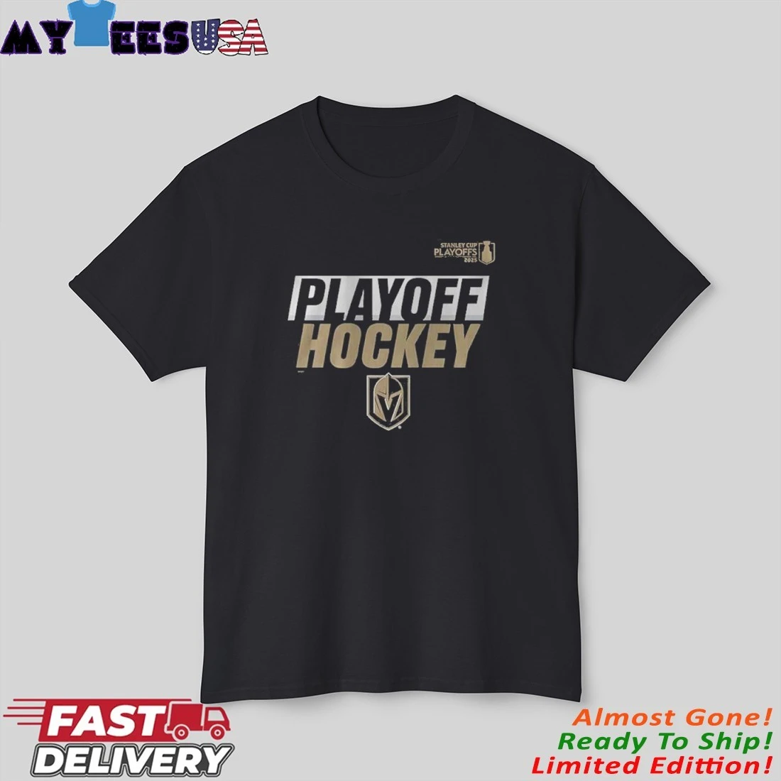Official Vegas Golden Knights Stanley Cup Playoffs 2025 Playoff Hockey shirt