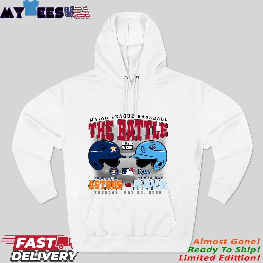 Houston Astros Vs Tampa Bay Rays The Battle Of The Week Tuesday, May 20, 2025 Hoodie