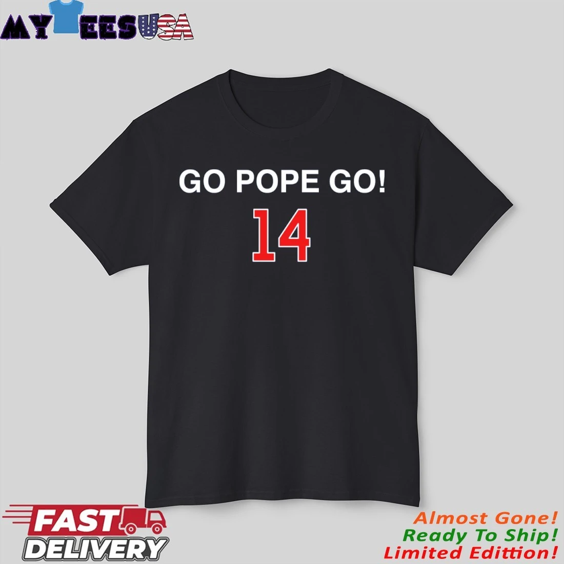 Official Chicago Cubs Leo XIV Go Pope Go 14 Shirt