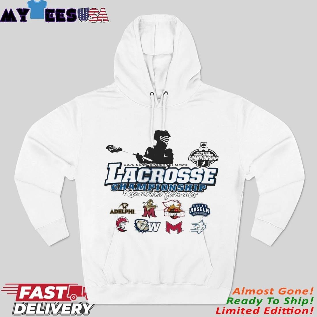 Official Quarterfinals 2025 NCAA Division II Men's Lacrosse Championship Hoodie