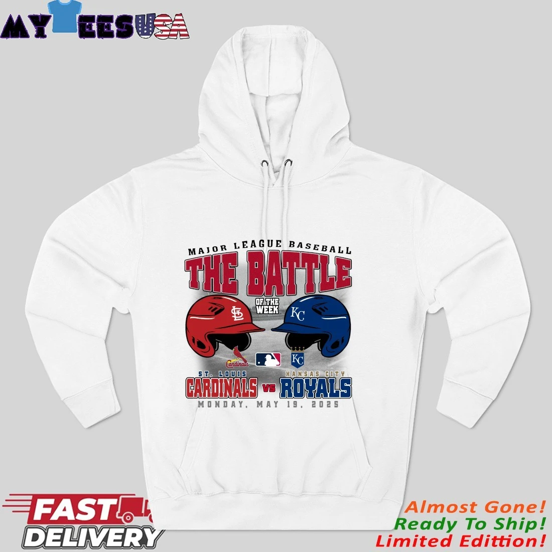 St. Louis Cardinals Vs Kansas City Royals The Battle Of The Week Monday, May 19, 2025 Hoodie