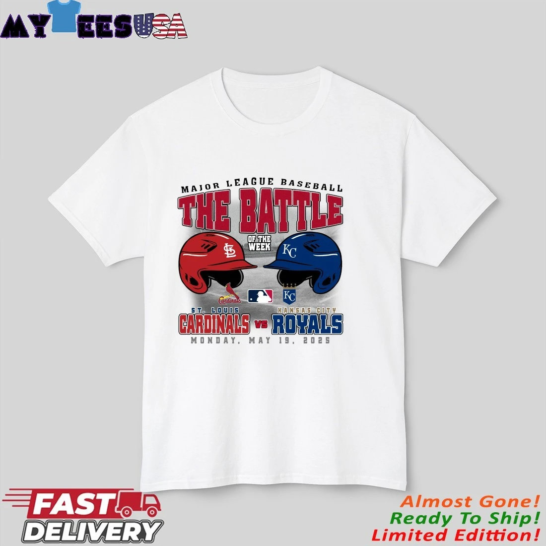 St. Louis Cardinals Vs Kansas City Royals The Battle Of The Week Monday, May 19, 2025 Shirt