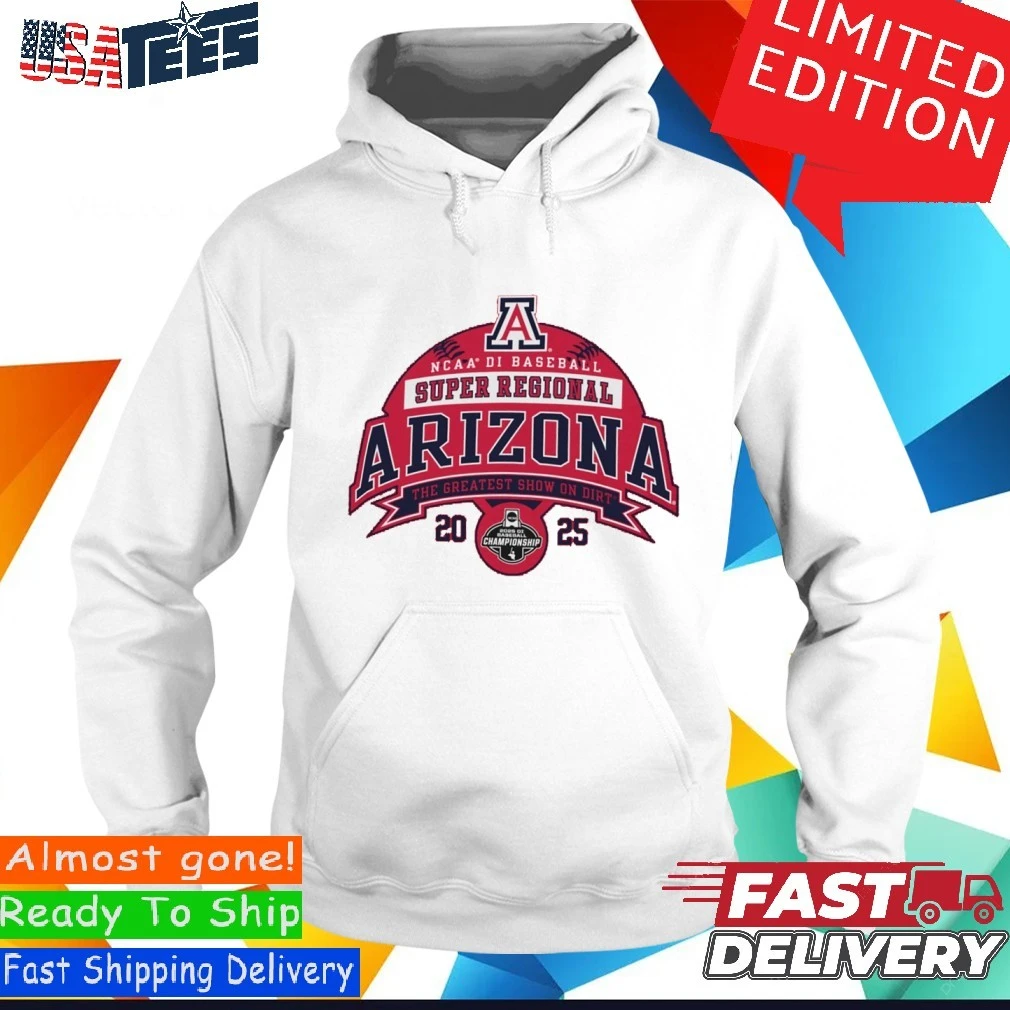 Arizona Wildcats 2025 NCAA DI Baseball Super Regional - Chapel Hill, NC Hoodie