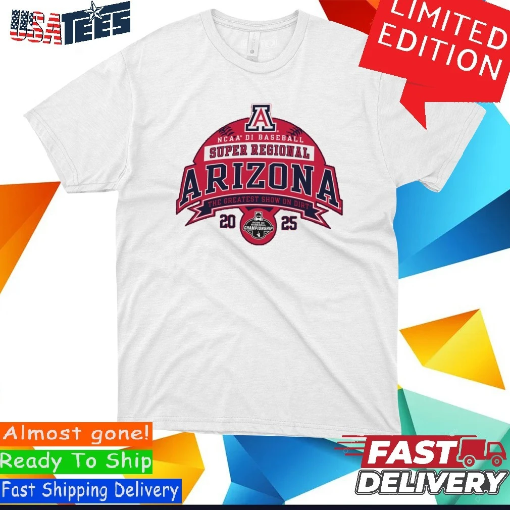 Arizona Wildcats 2025 NCAA DI Baseball Super Regional - Chapel Hill, NC Shirt
