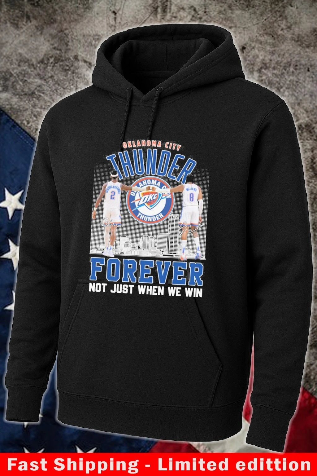 Official Okc Thunder Gilgeous Alexander And Williams Forever Not Just When We Win Hoodie