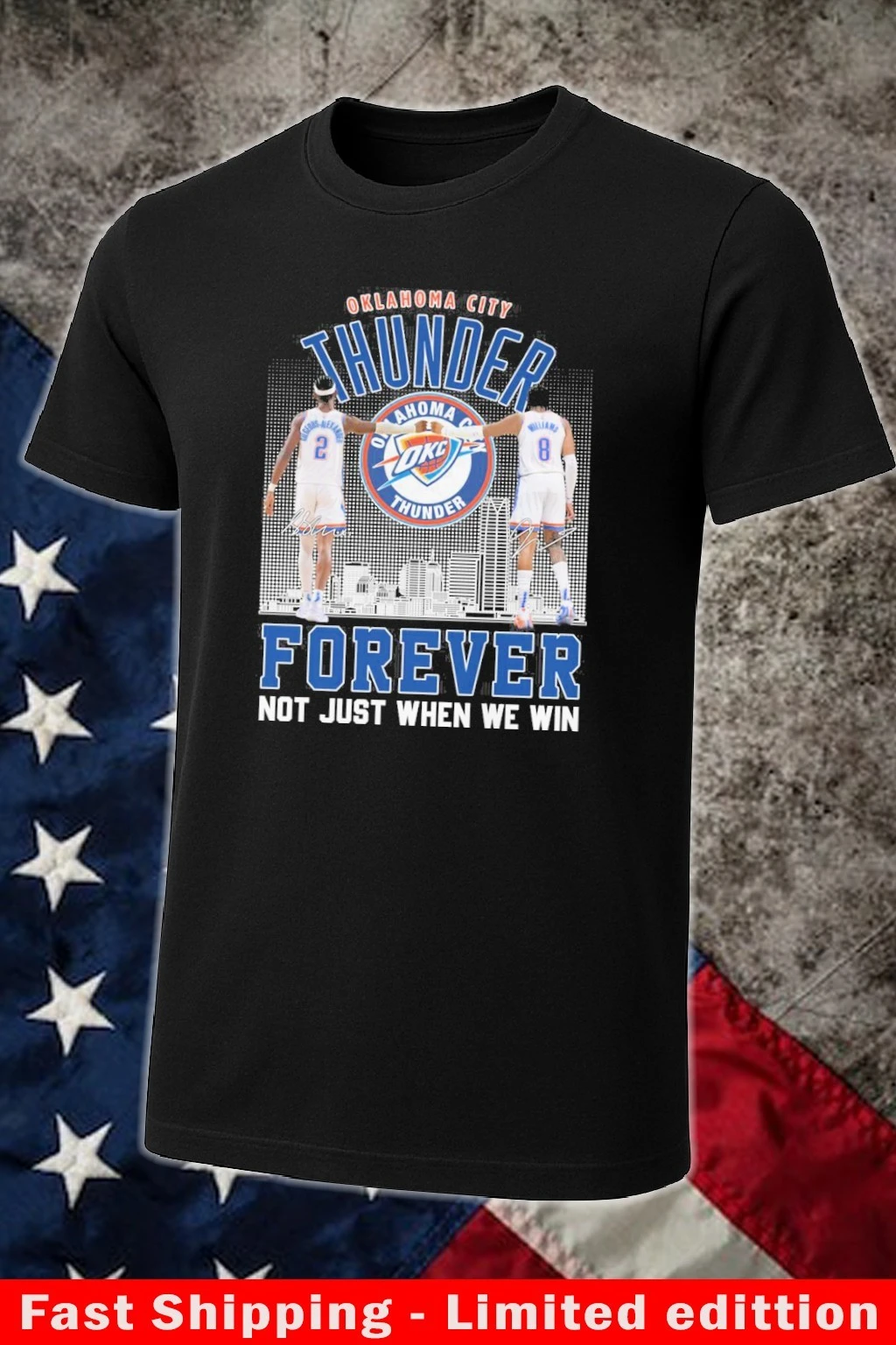 Official Okc Thunder Gilgeous Alexander And Williams Forever Not Just When We Win Shirt