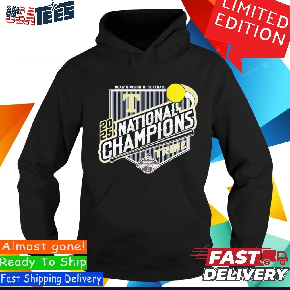Official Trine University Softball 2025 DIII National Champions Hoodie