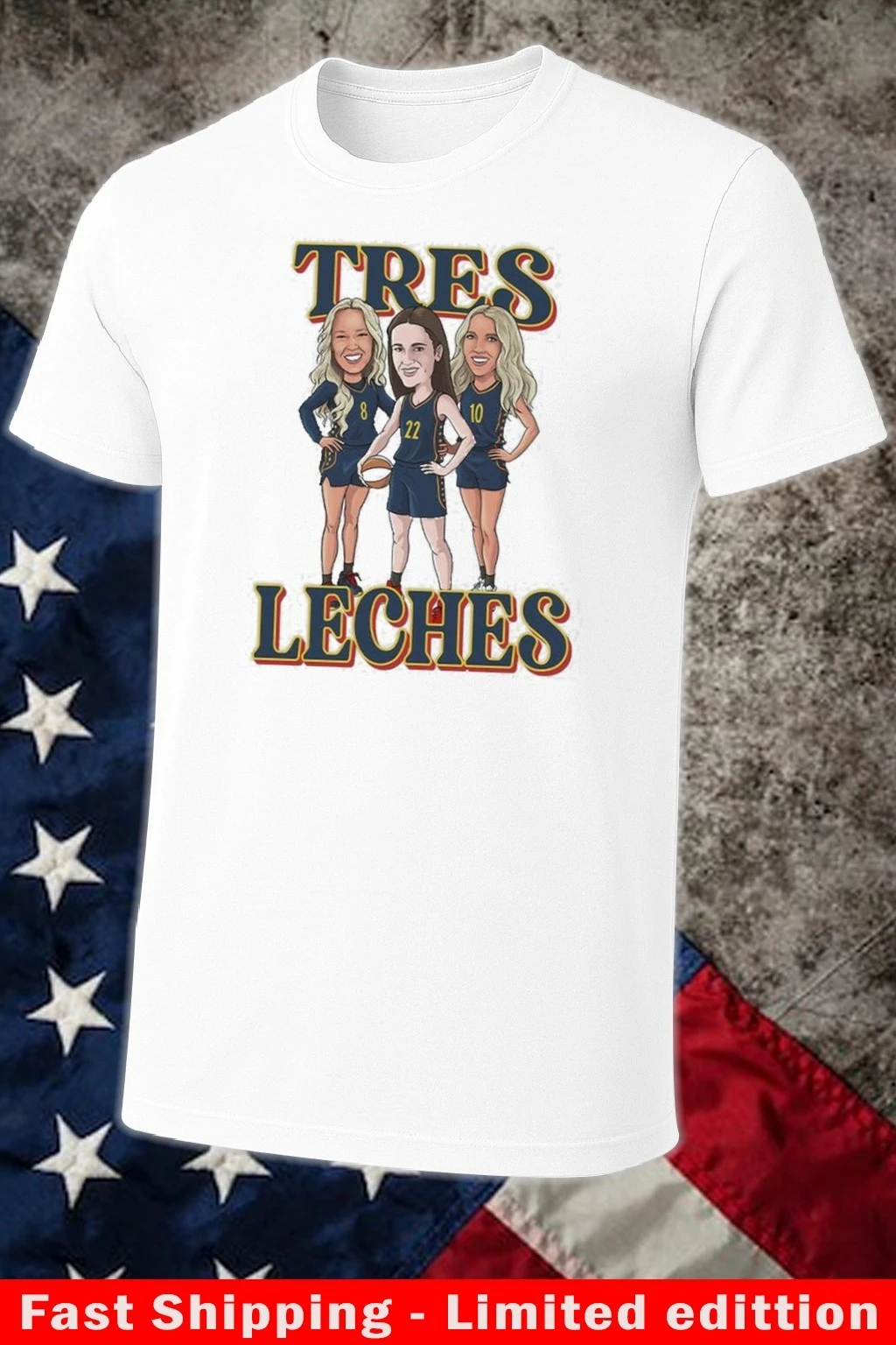 WNBA Tres Leches Caitlin Clark, Lexie Hull, and Sophie Cunningham shirt