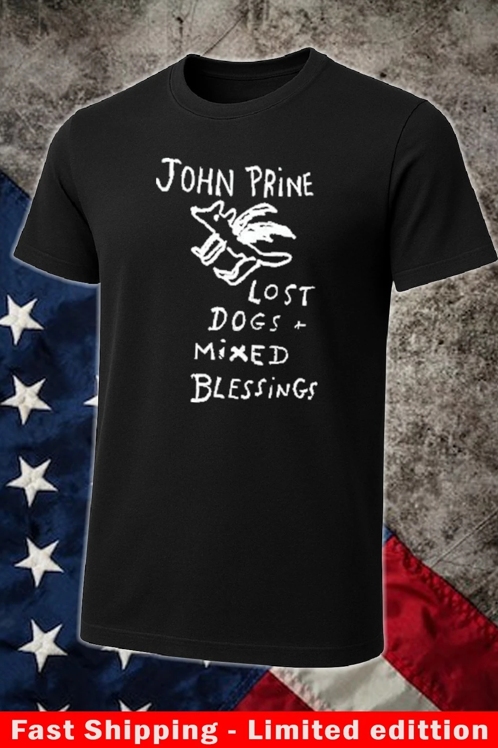 Official John Prine Lost Dogs Mixed Blessing Shirt