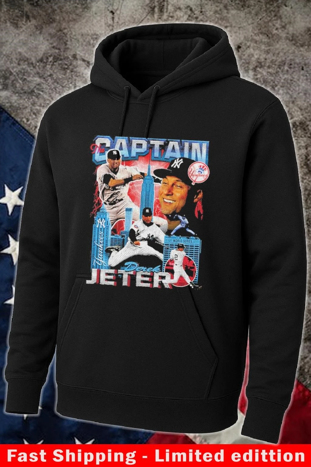 Official MVP Captain Derek Jeter New York Yankees 2000 World Series Hoodie