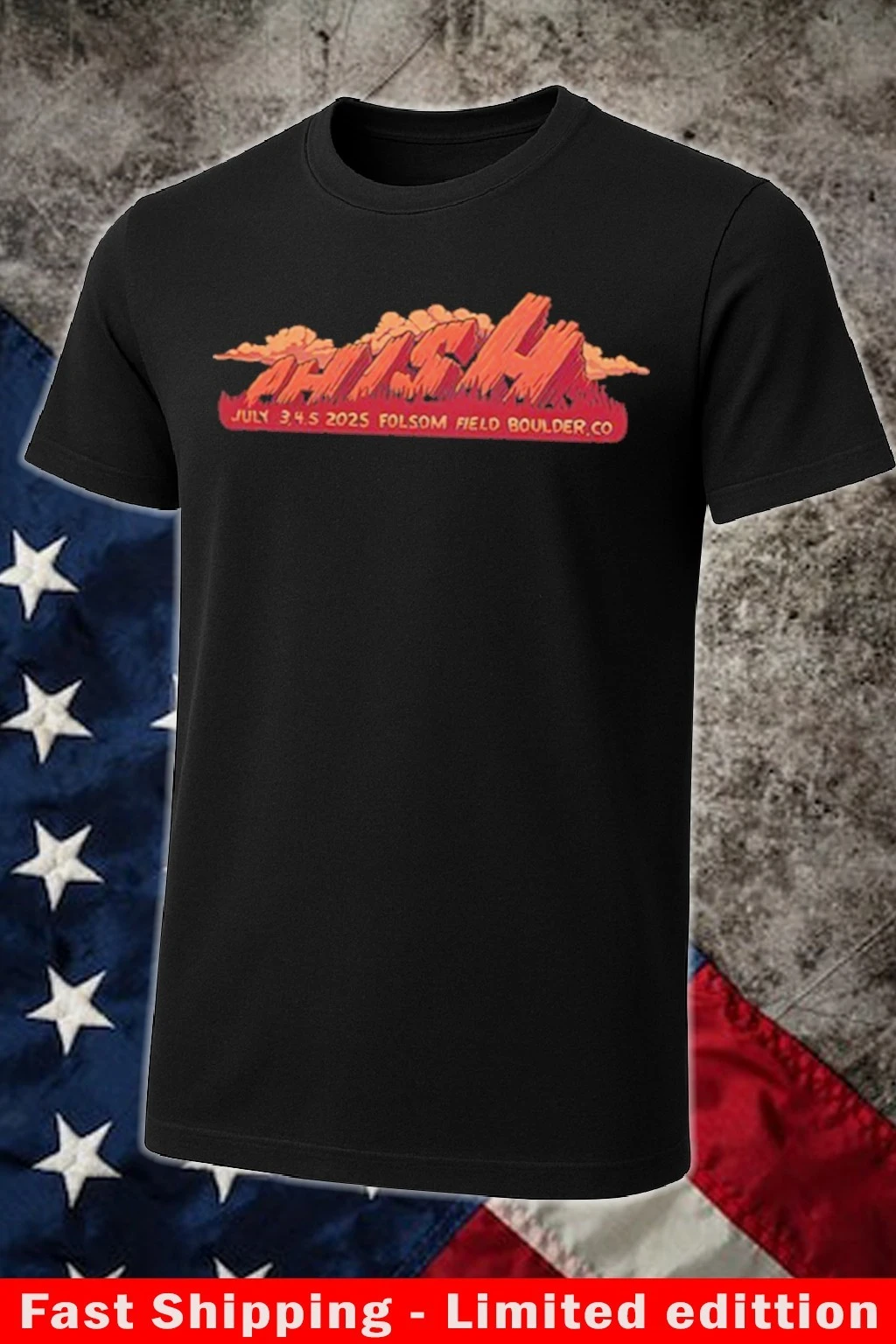 Official Phish July 5 2025 Boulder CO Shirt