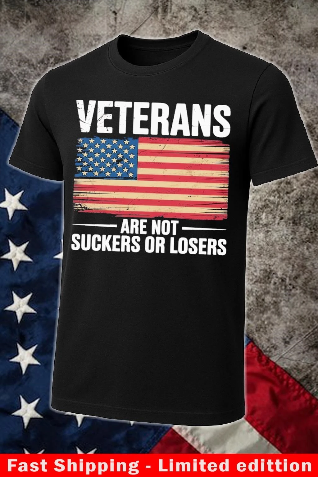 Official Veterans Are Not Suckers Or Losers Biden 2025 ANTI TRUMP T-Shirt