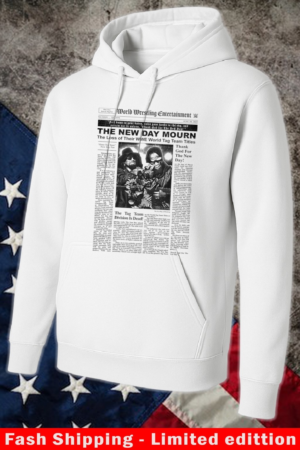 Official The New Day Mourn The Loss of Their WWE World Tag Team Titles Hoodie