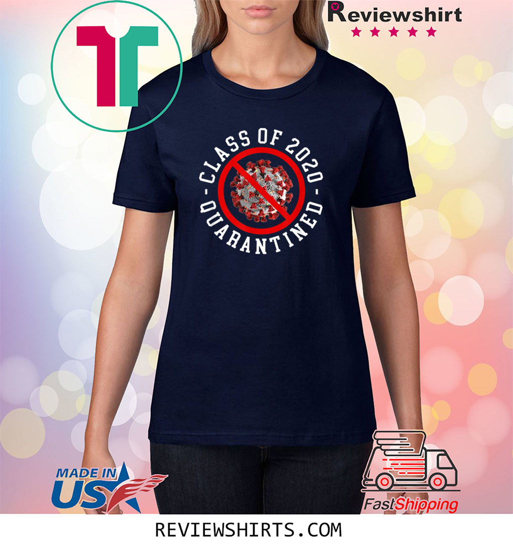 Class Of 2020 Quarantined Survived Flu Funny Meme T-Shirt New