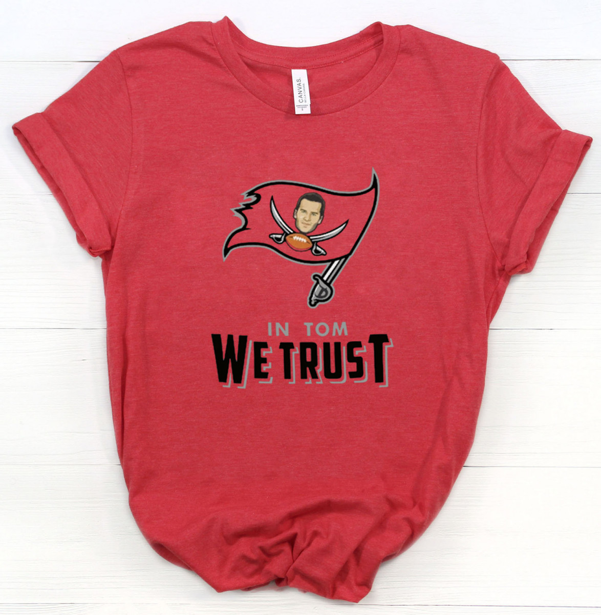 In Tom We Trust Shirt Tom Brady Bucs, hoodie, sweater and long sleeve