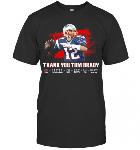 Thank You Tom Brady Patriots Football 2020 T-Shirt, hoodie