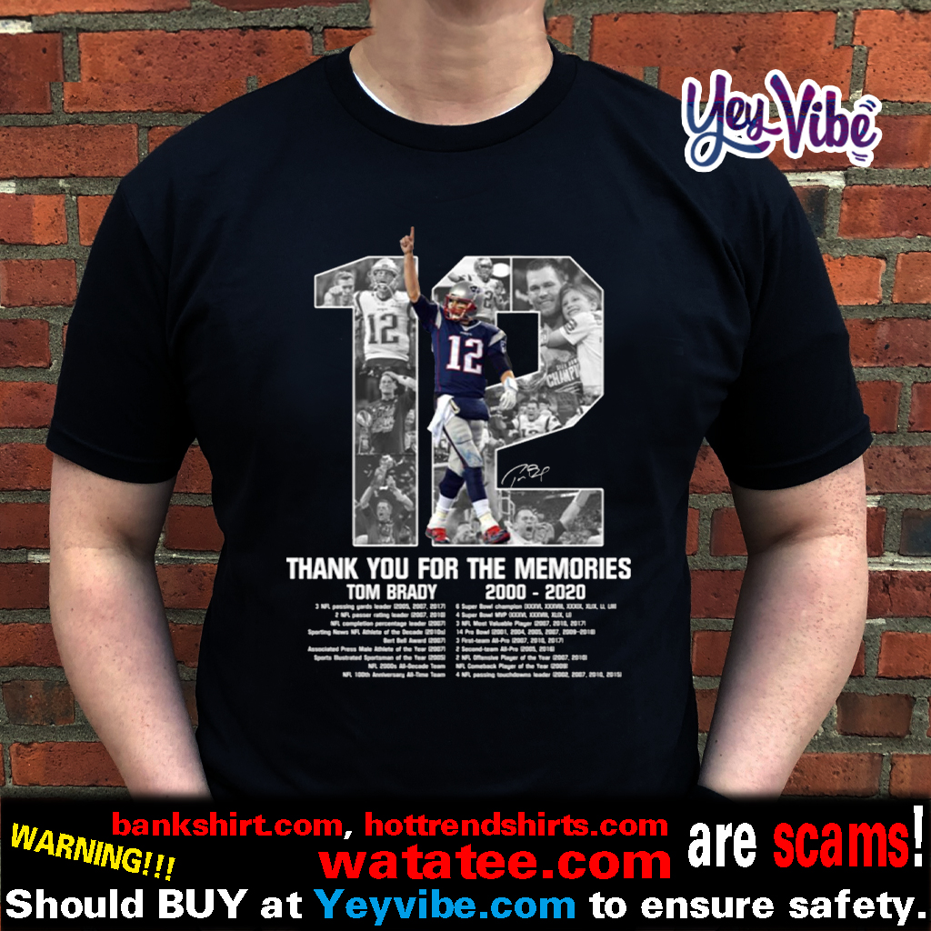 Thank You Tom Brady Memories T-Shirt, hoodie, sweater, long sleeve