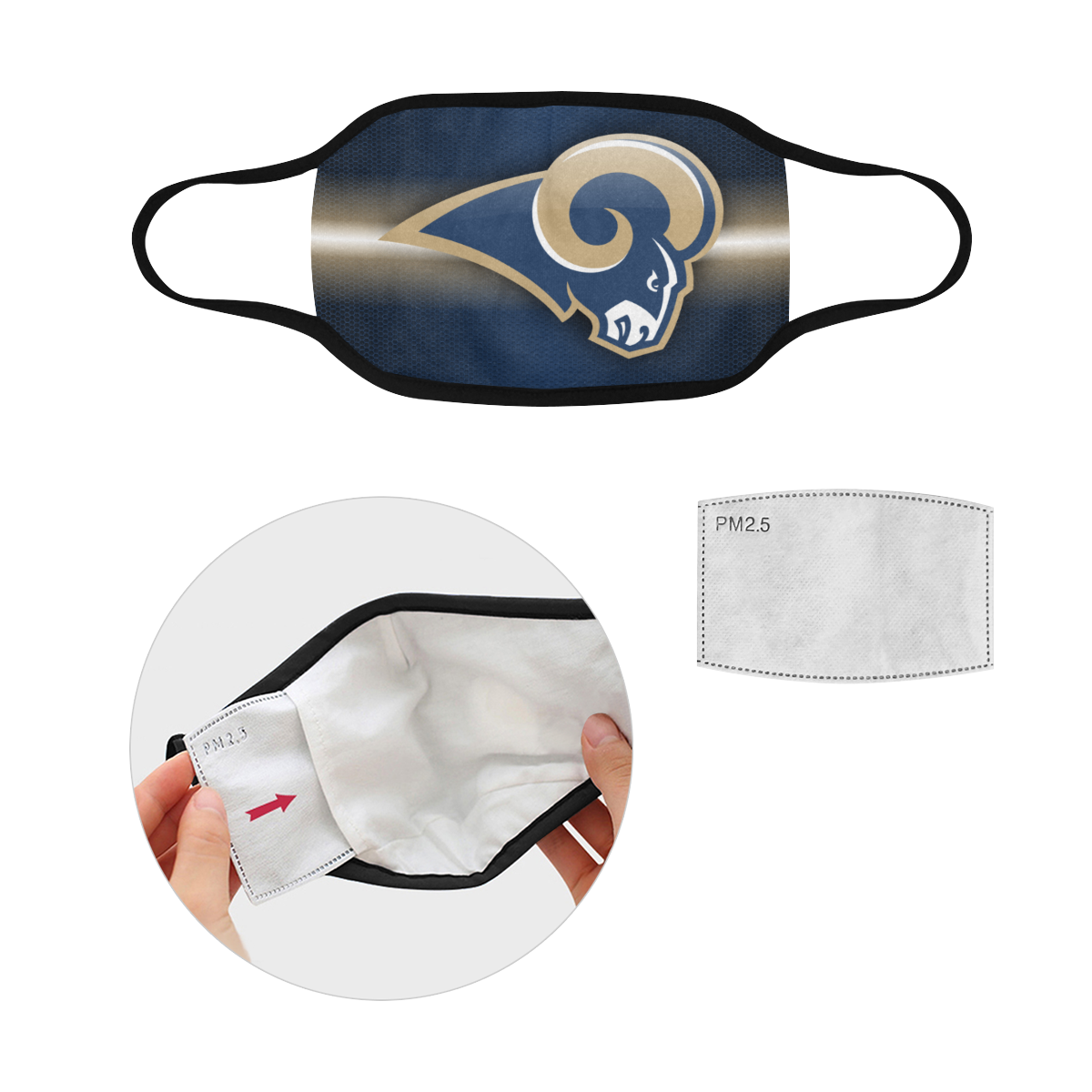 la rams face mask