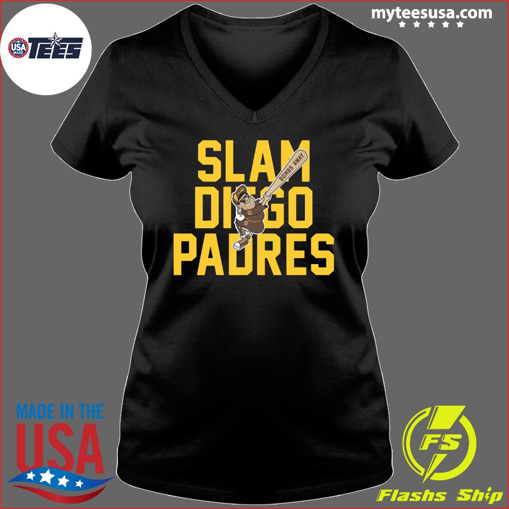 Slam Diego Padres Women's V-Neck T-Shirt