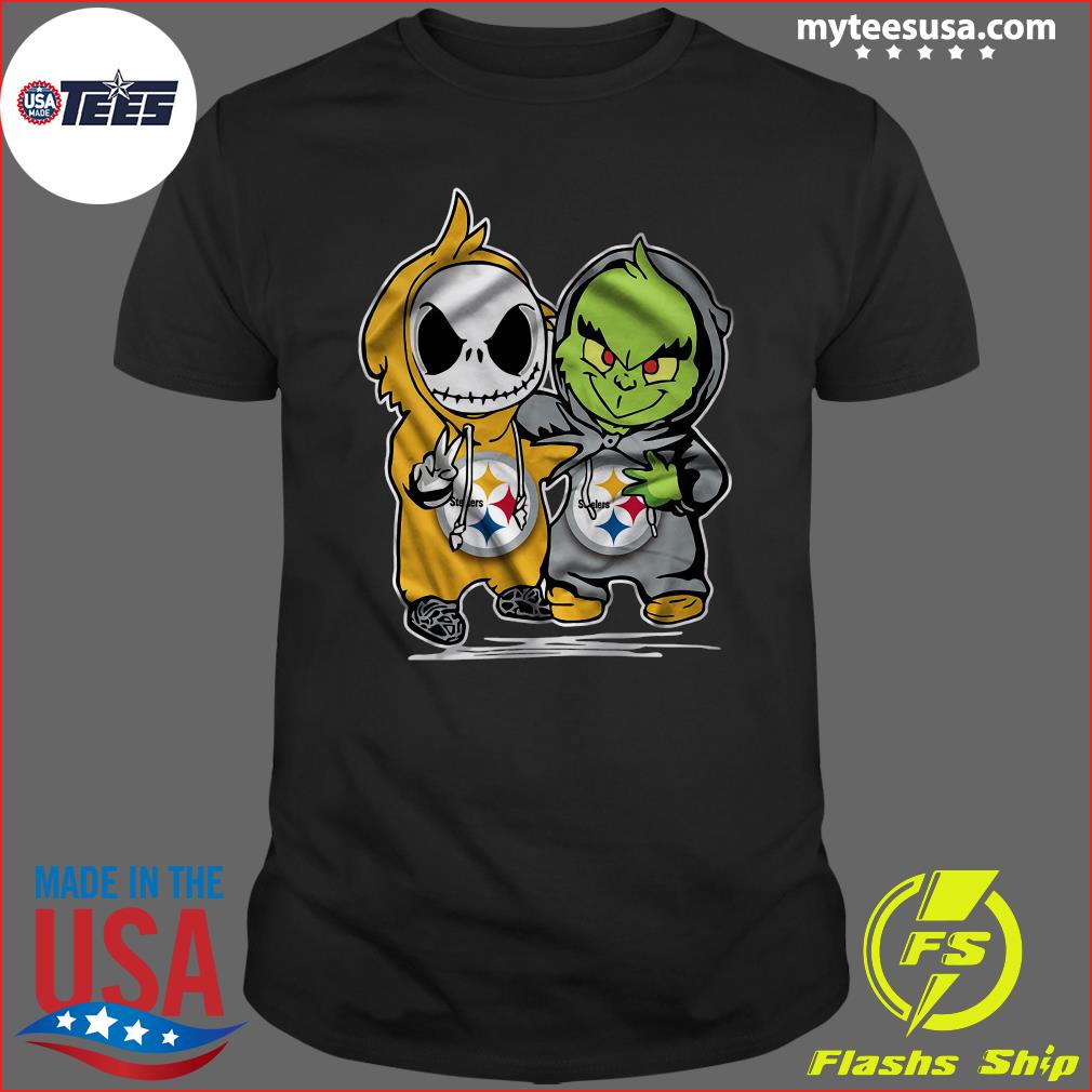 Pittsburgh Steelers baby Jack Skellington and Grinch shirt, hoodie