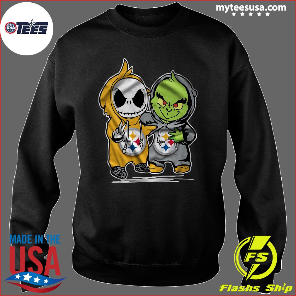 Pittsburgh Steelers baby Jack Skellington and Grinch shirt, hoodie