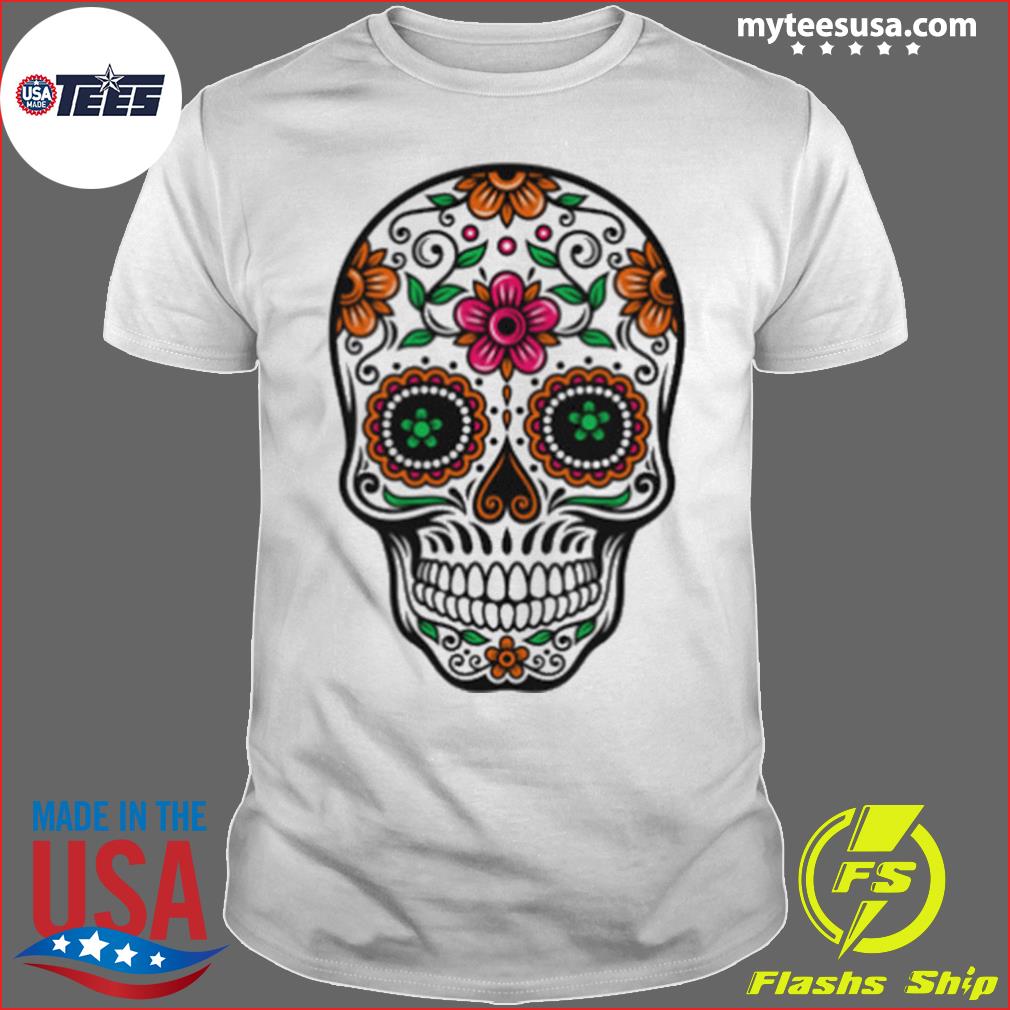 Grateful Dead Skull w/ flowers T-Shirt